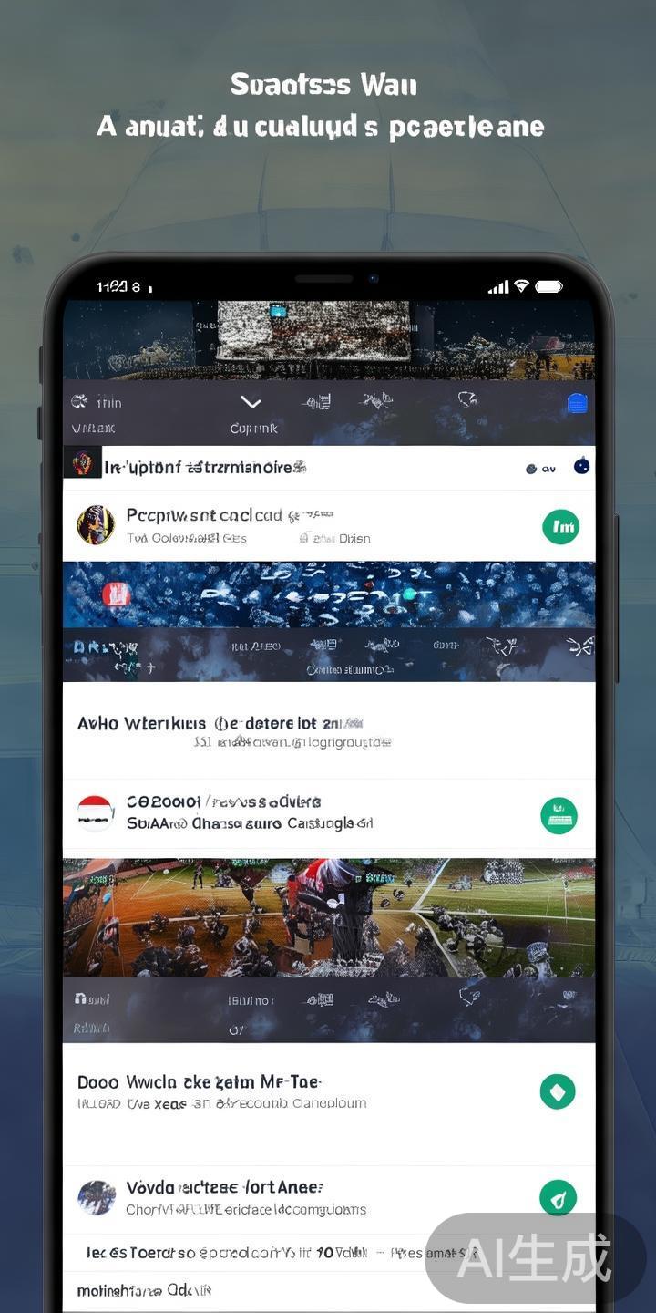 赛事浏览与选择
在首页用户可以直接浏览到丰富多样